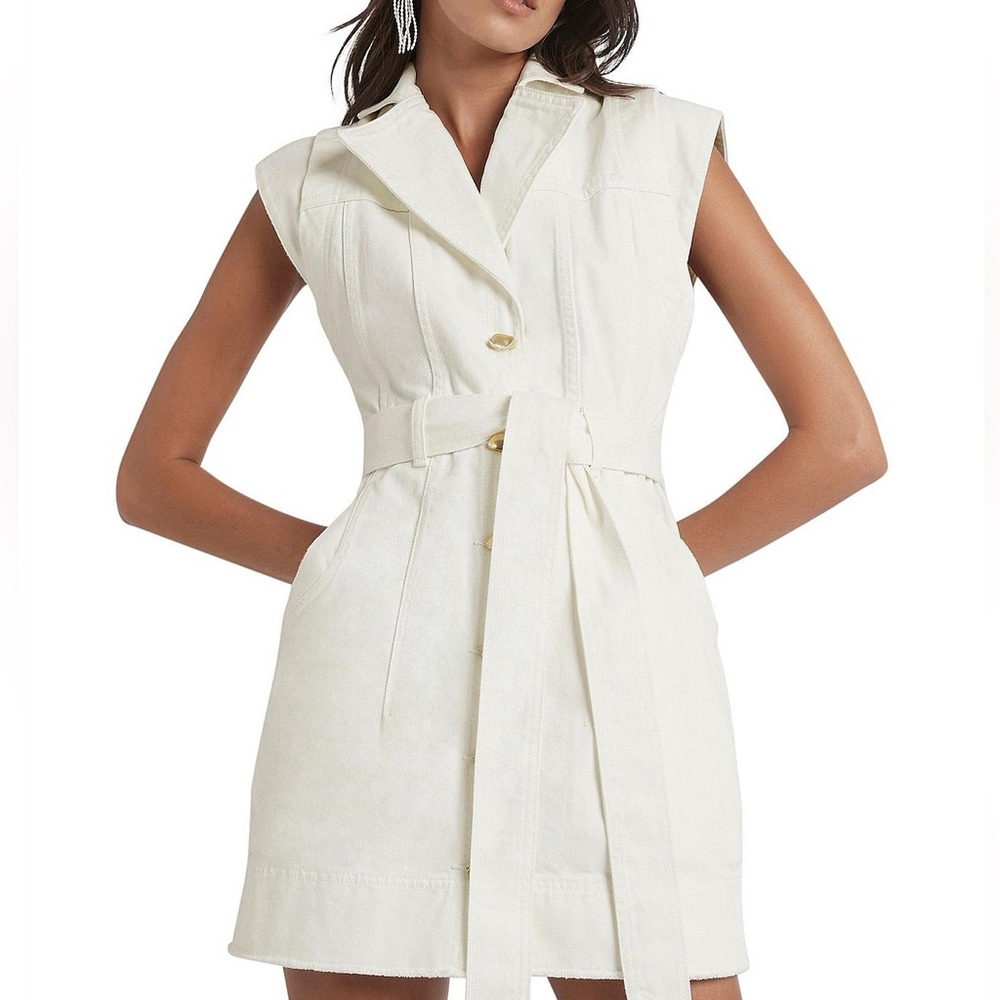 AJE Syros denim vest dress. Worn twice!